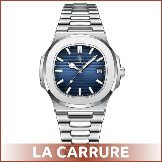 Montre de Luxe Poedagar (bleu)