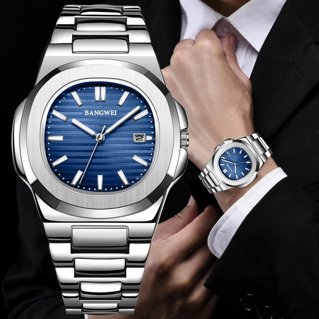 Montre de Luxe Poedagar (bleu)